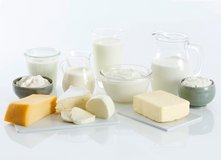 Zusammengestellte Milchprodukte